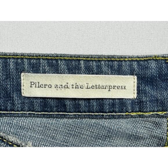 Pilcro & The Letterpress Women's Hyphen Tassel Straight Jeans - Sz 25 (30x26.5) - Picture 5 of 7